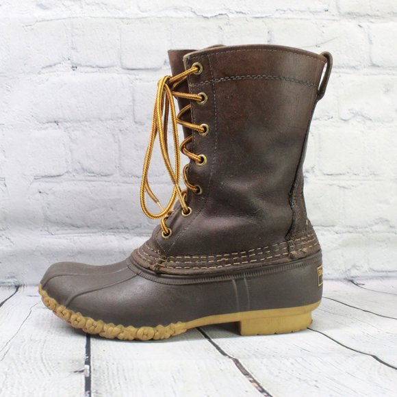 L.L. Bean Shoes - LL Bean Maine Hunting Duck Leather Boots Size 5 N